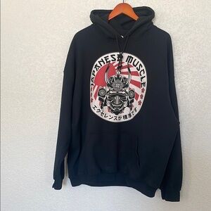 Black Graphic Hoodie